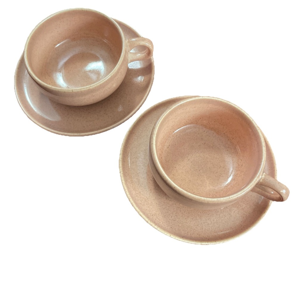 Russel Wright by Steubenville American Coral Cup & Saucer - Set Of Two - Picture 9 of 9